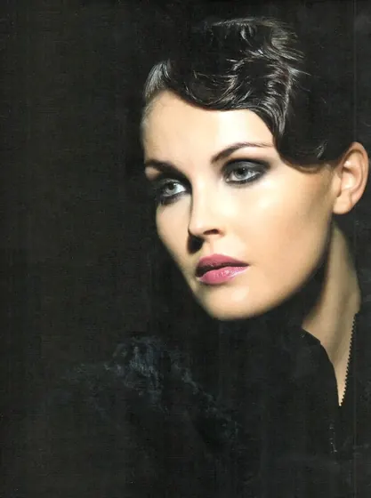 Dark studio portrait