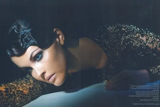 Reclining editorial portrait