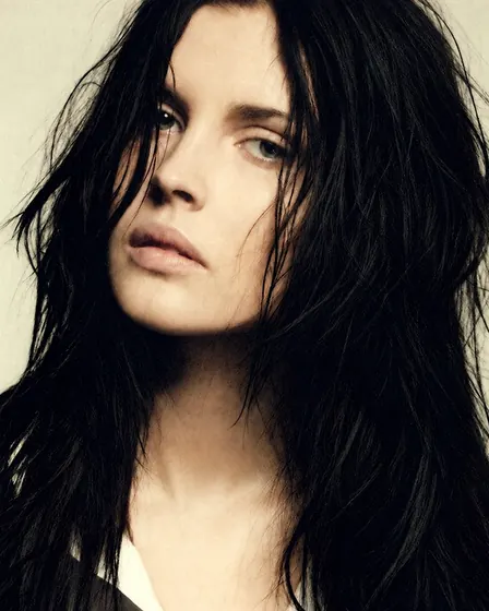 Wet hair close-up